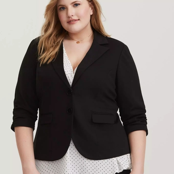 torrid black blazer 2 - Picture 1 of 8